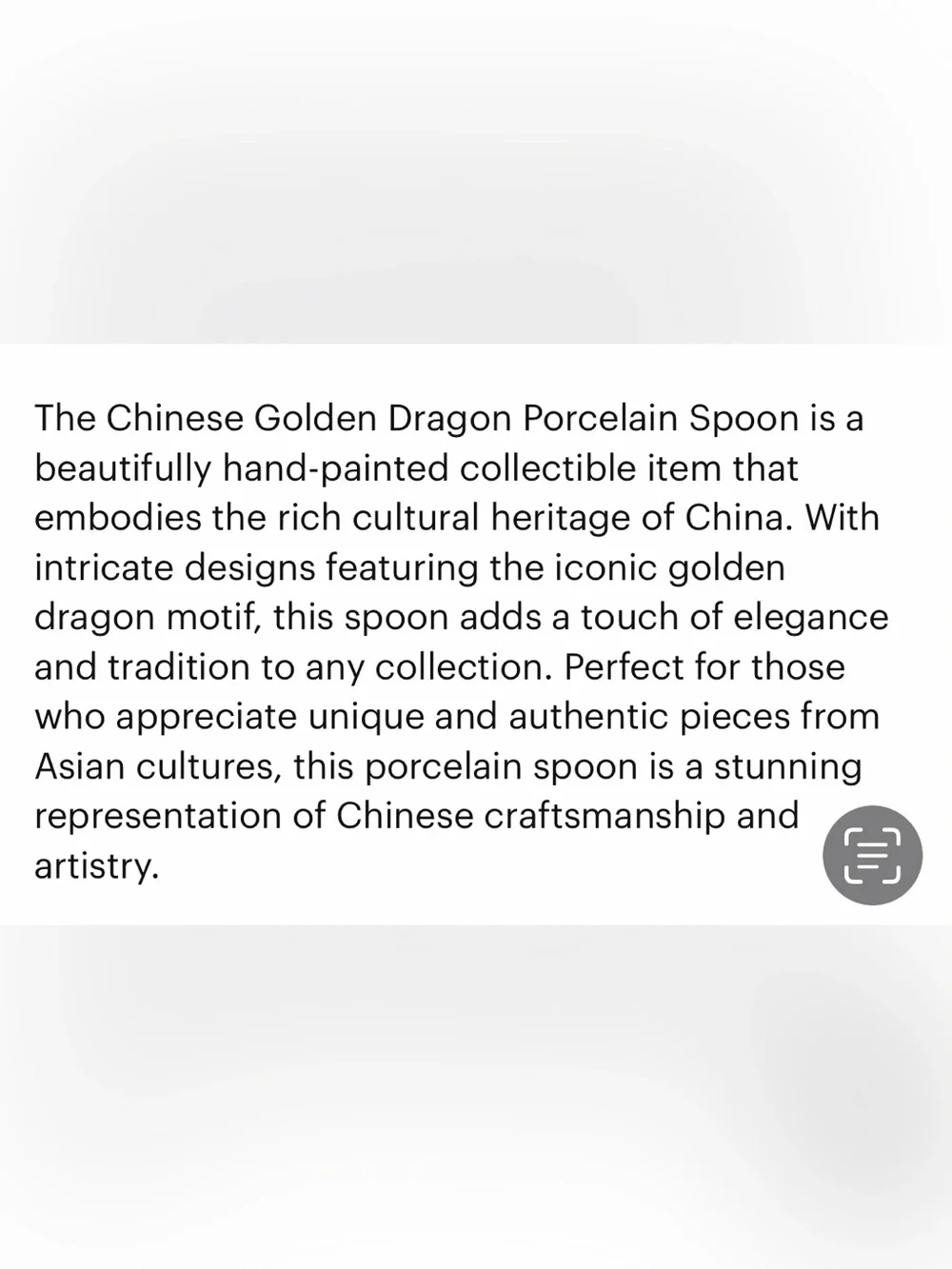 Decorative Golden Dragon Porcelain Hand Painted Spoon Set Gold-Trim White (5)